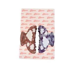 NWT Mane Cloudy Claw Clips Hair Pink Purple 2 piece set